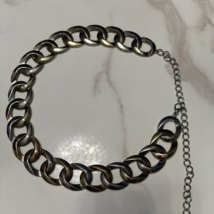 Silver & gold chain link belt